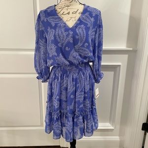 Blue and White Paisley Dress!